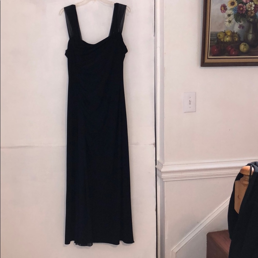 Patra full length navy dress size 18 w/wrap.